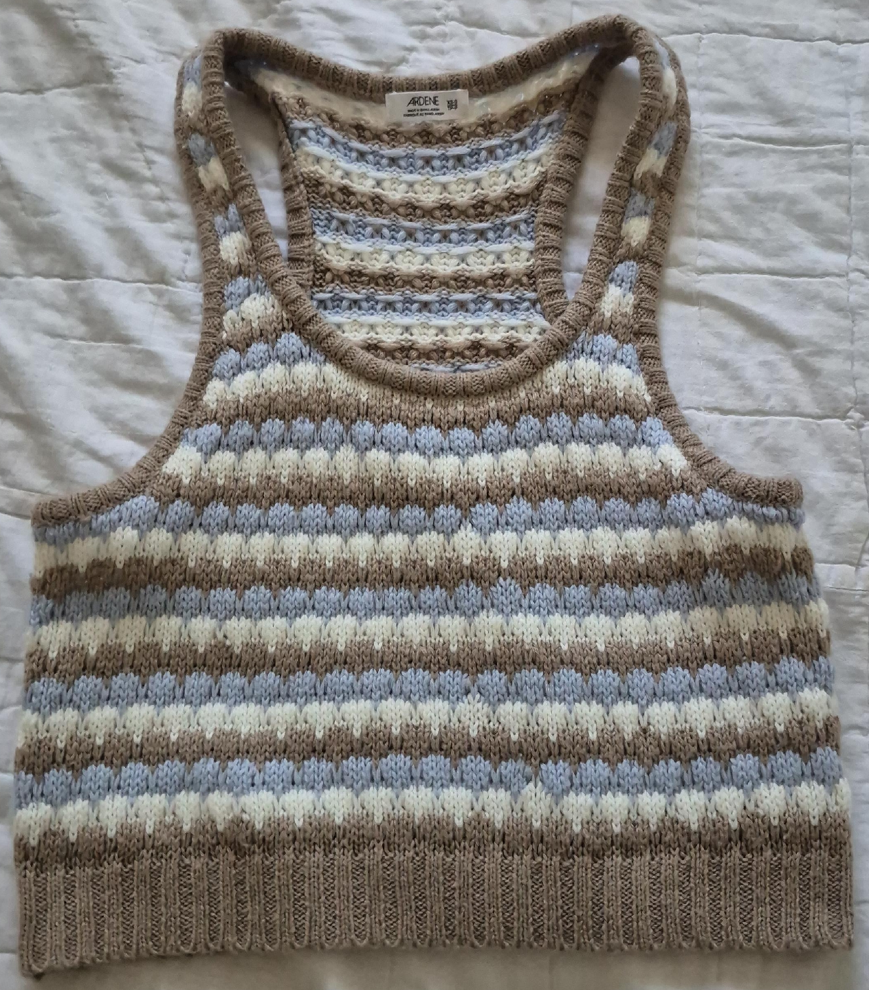 Ardene Striped Knit Tank Top thumbnail