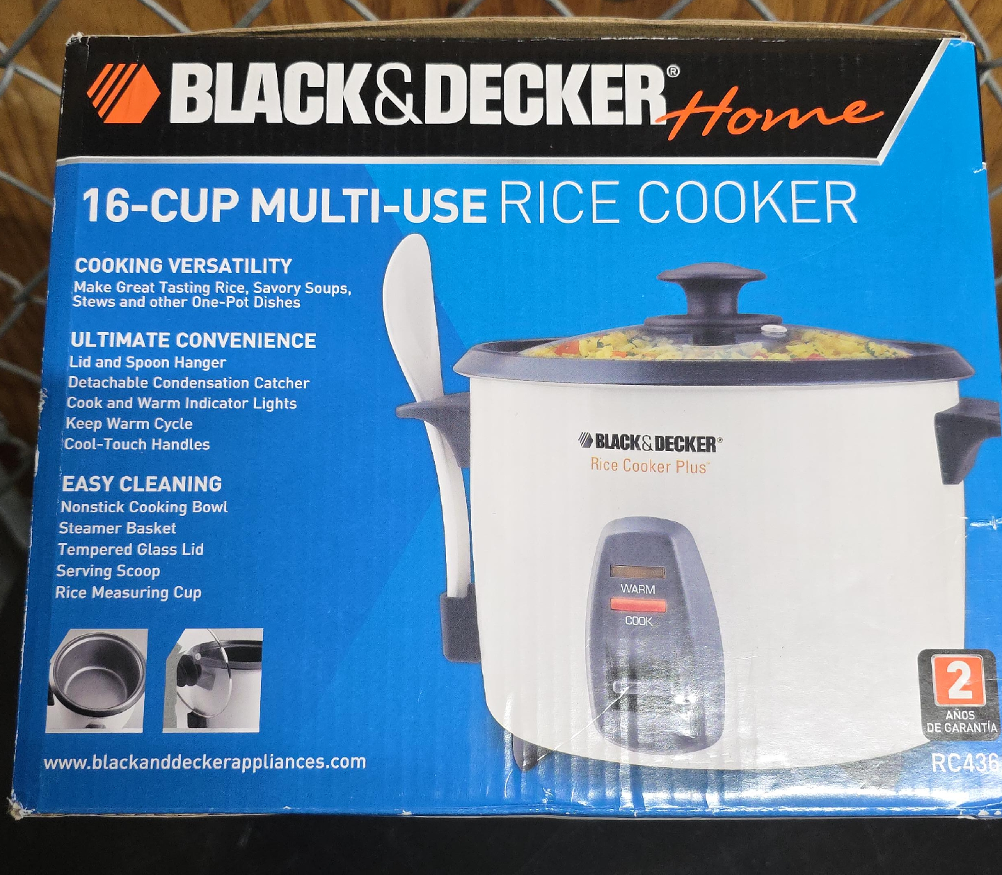 Black & Decker 16-Cup Multi-Use Rice Cooker