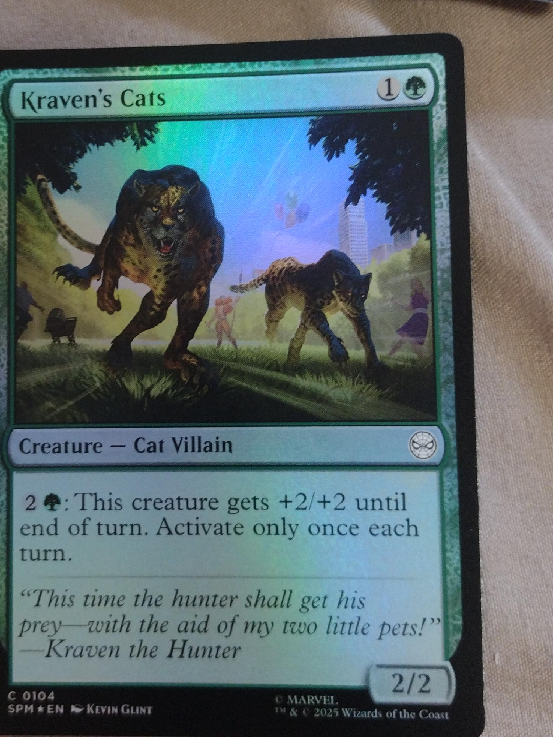 Kraven's Cats Marvel MTG Foil Card thumbnail