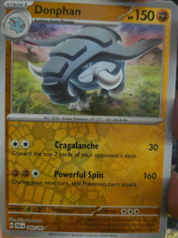 Donphan Pokemon Card - 049/091