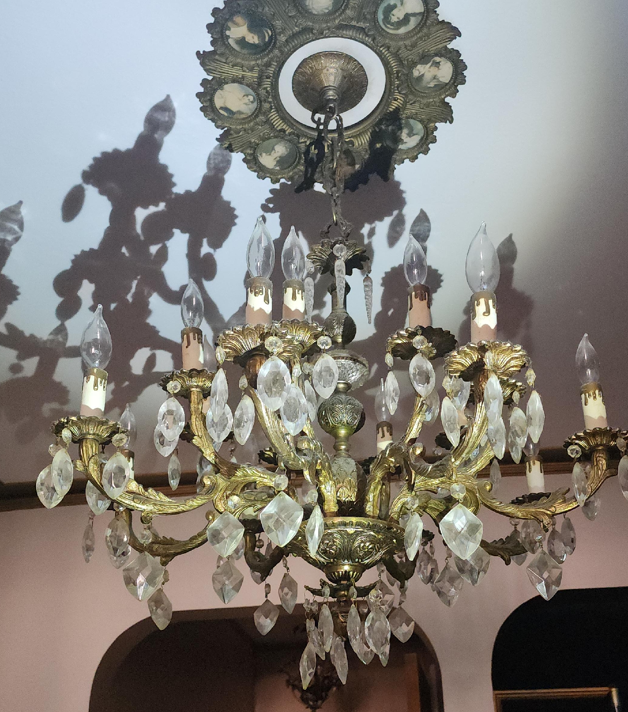 Vintage Style Crystal Chandelier thumbnail