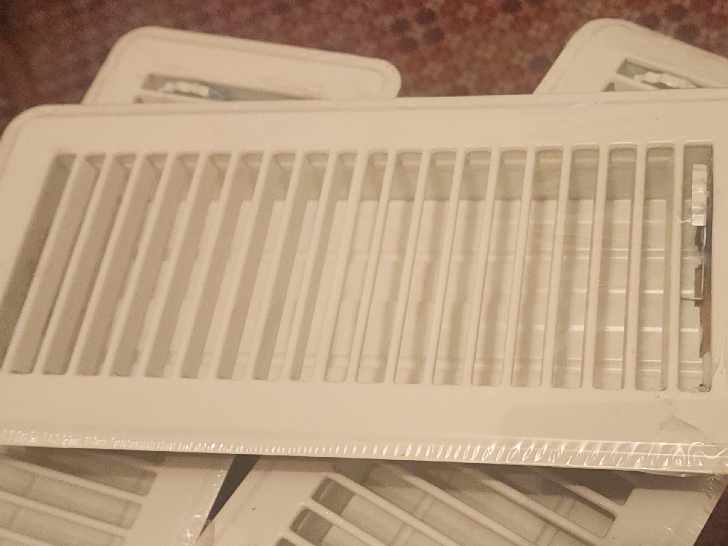White Metal  Vent Covers