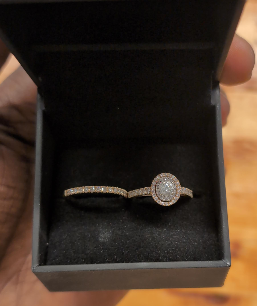 Diamond Wedding Ring Set