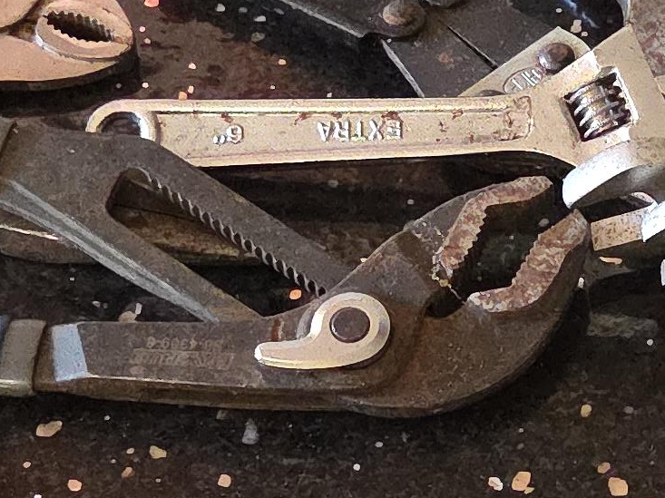 Vintage Extra 6" Adjustable Wrench & Pliers thumbnail