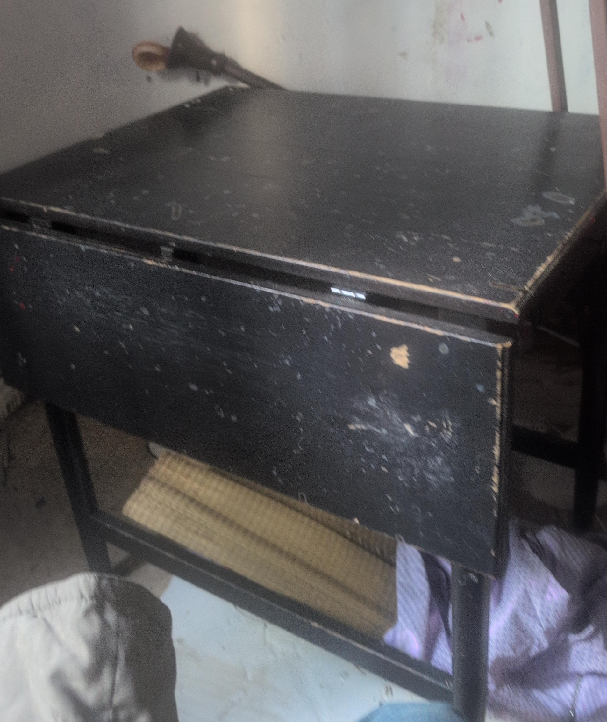 Black Drop Leaf Table