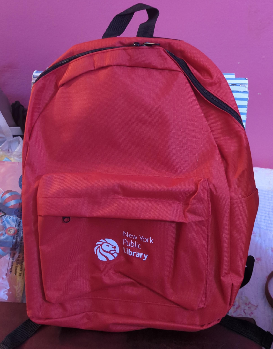 New York Public Library Red Backpack thumbnail
