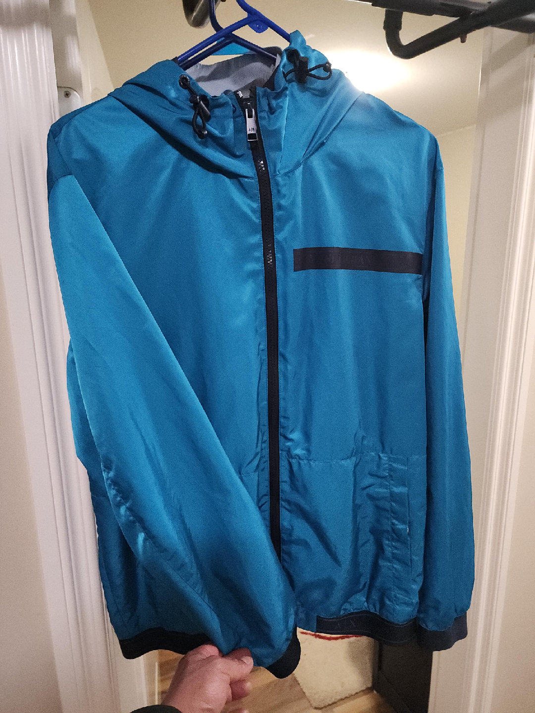 AIX Blue Windbreaker Jacket thumbnail