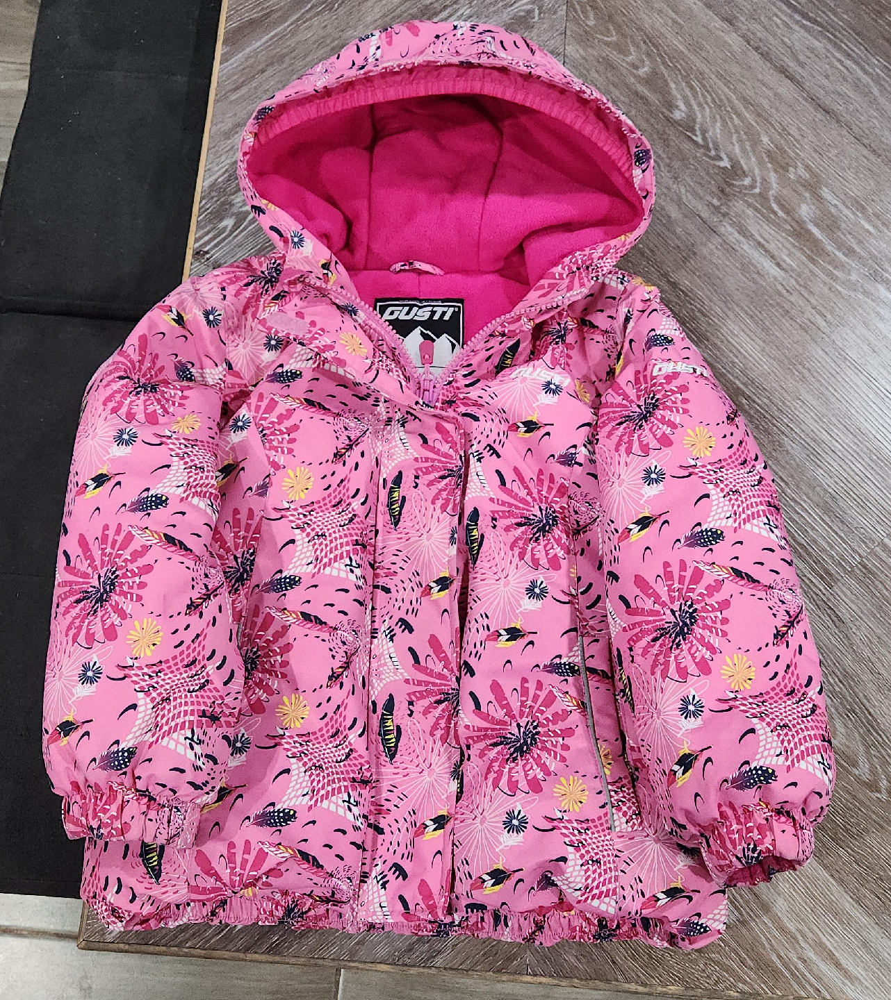 Gusti Pink Floral Snow Jacket thumbnail