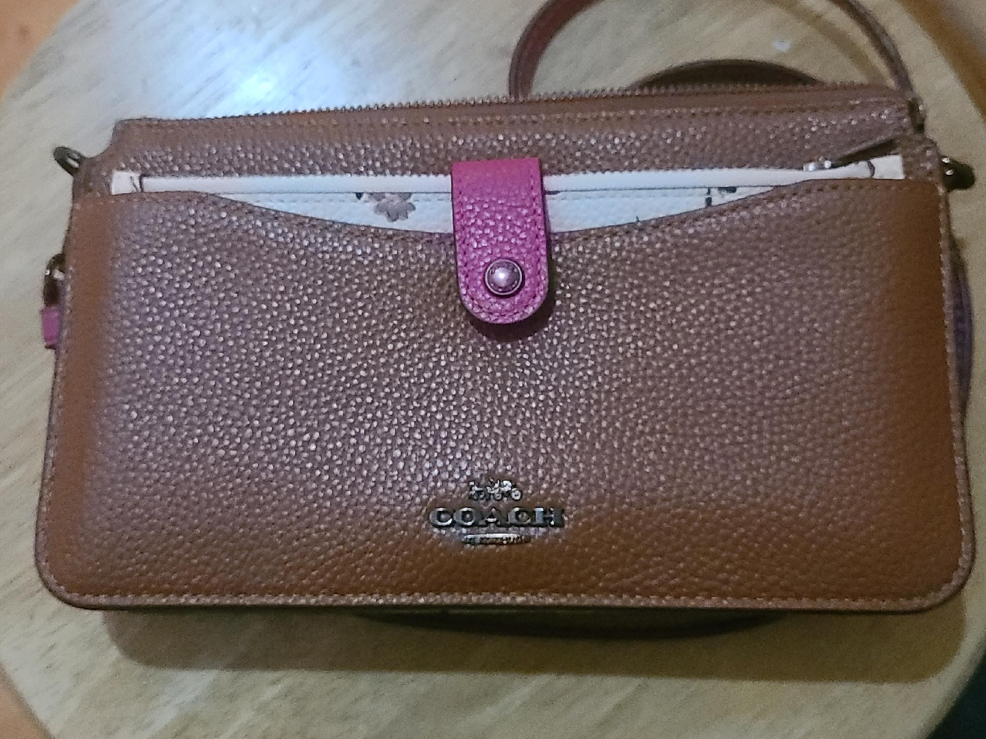 Coach Brown Leather Crossbody Bag