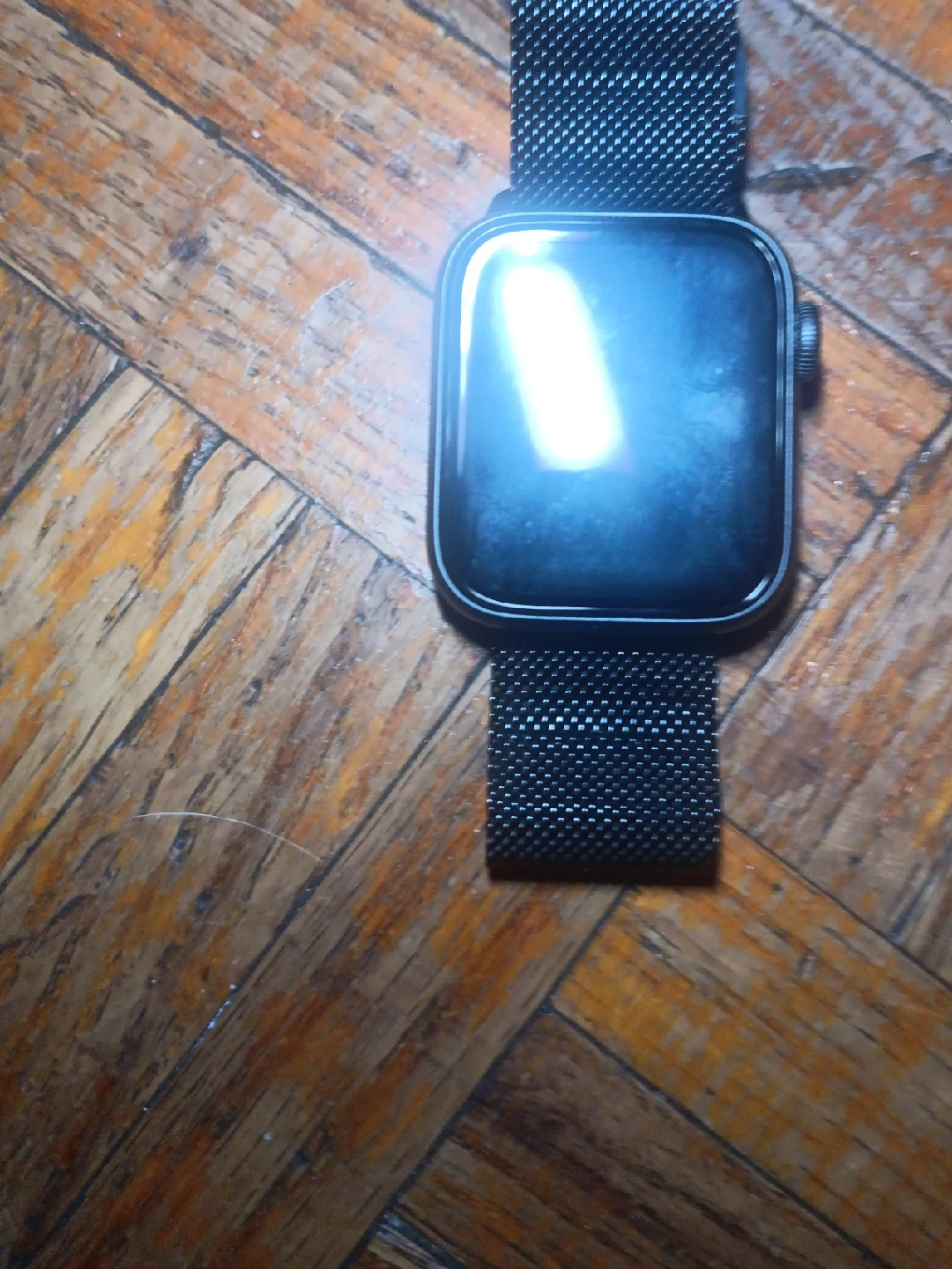 Black Smartwatch with Mesh Band thumbnail