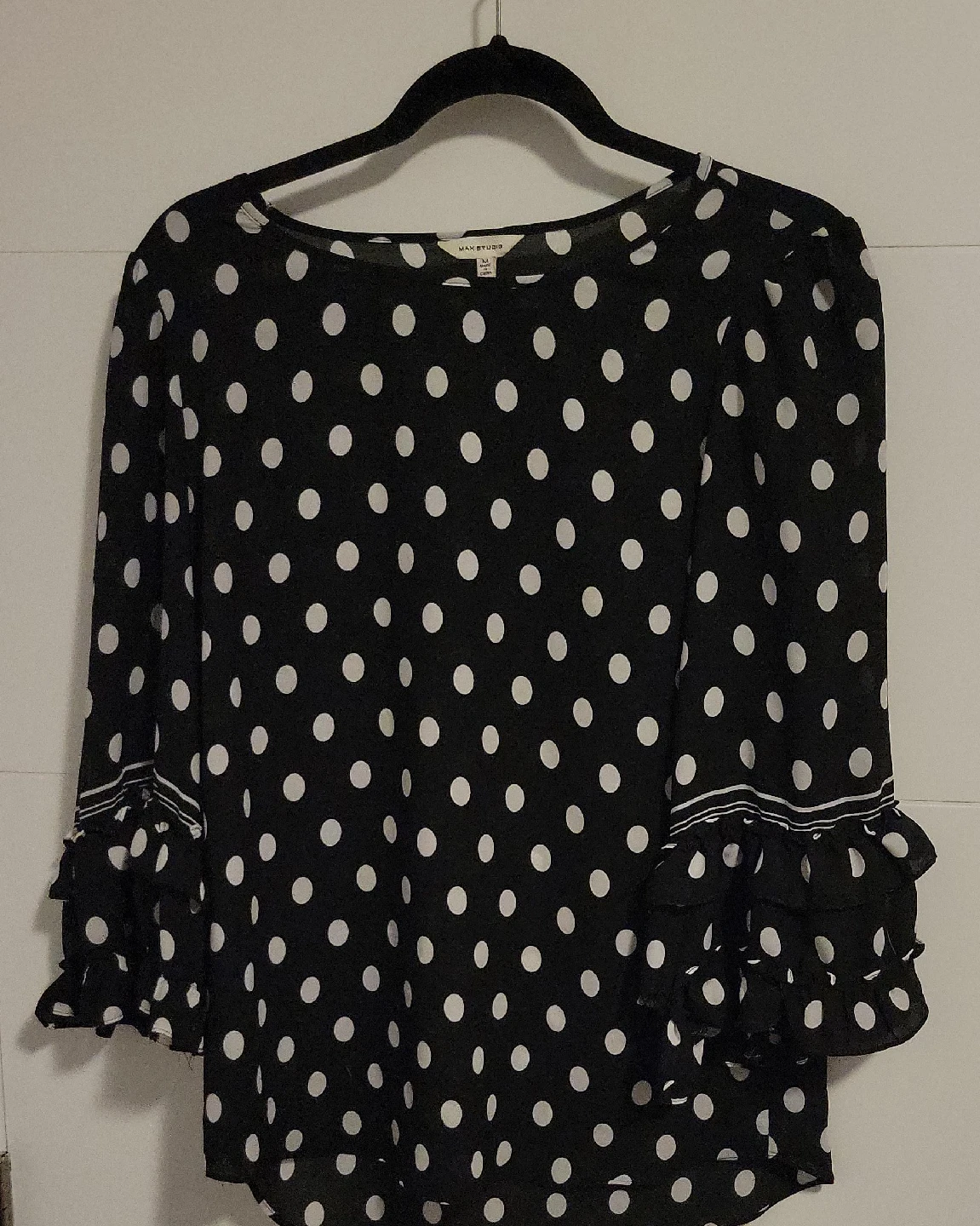 Max Studio Polka Dot Blouse - Size XS