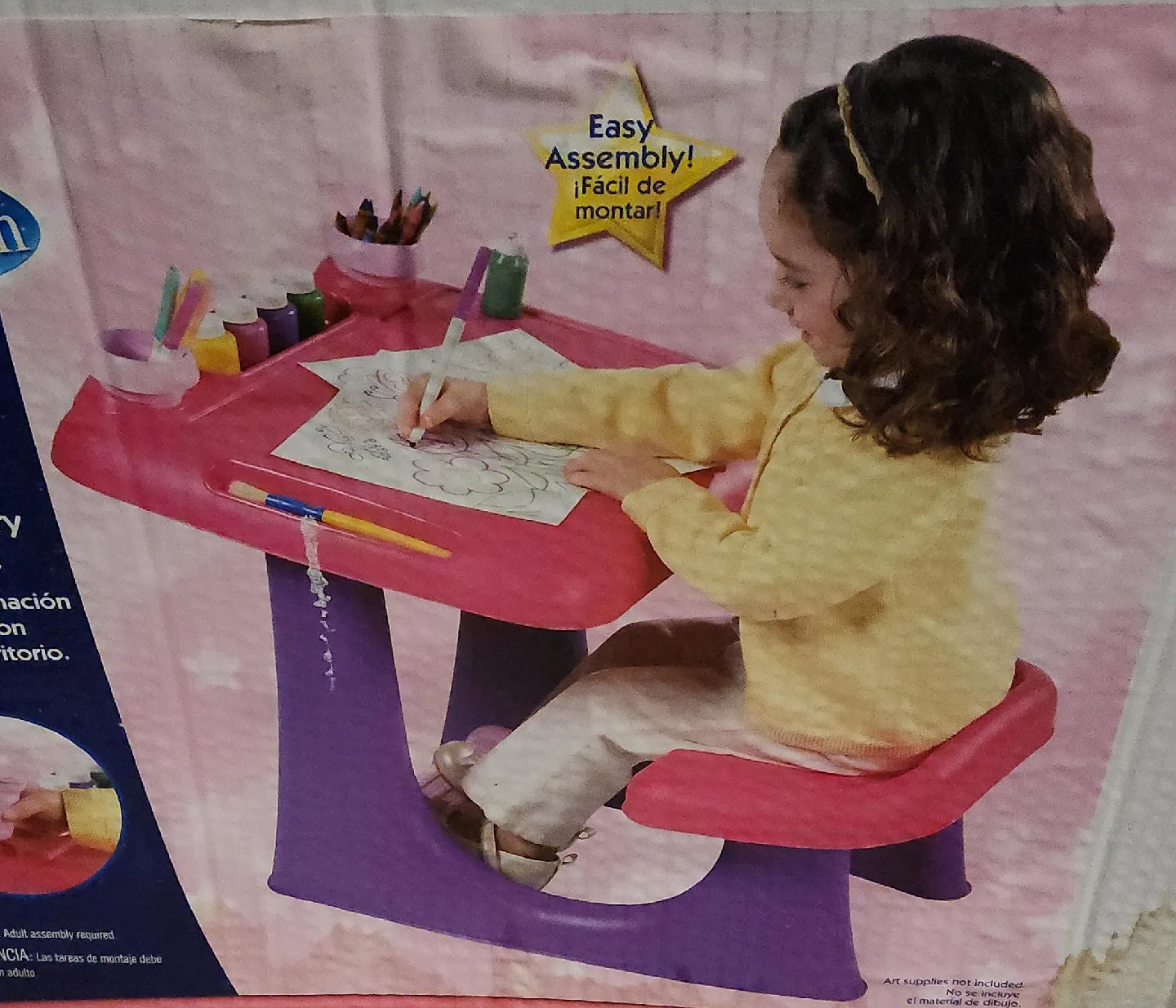 Kids Art Desk & Chair - Easy Assembly