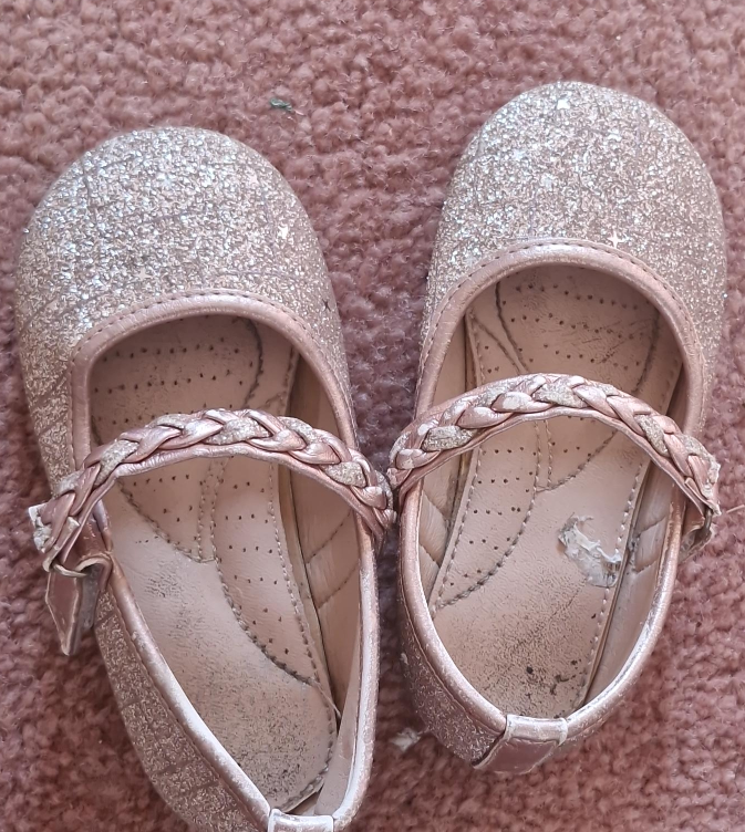 Girls' Sparkly Rose Gold Shoes