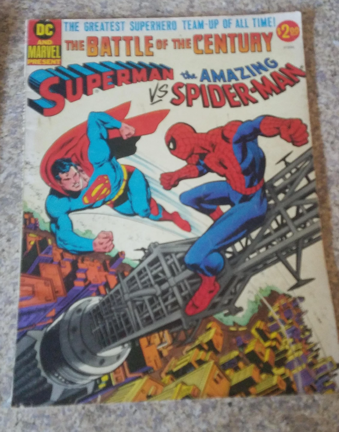 Superman vs Spider-Man Comic Book
