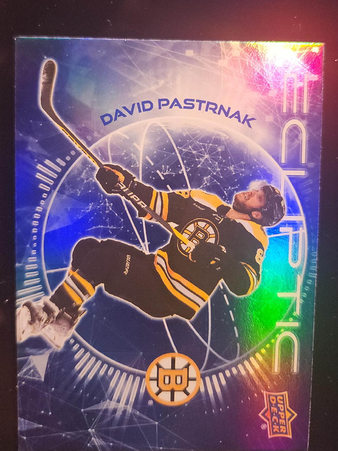 David Pastrnak Upper Deck Hockey Card thumbnail