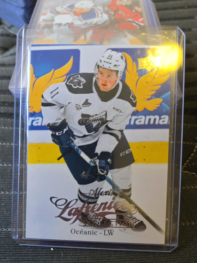 Alexis Lafreniere Upper Deck Hockey Card thumbnail