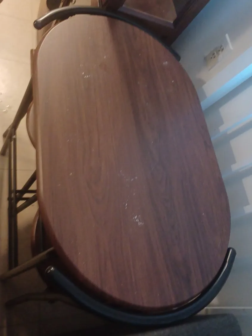 Dining Table with Chairs - Brown