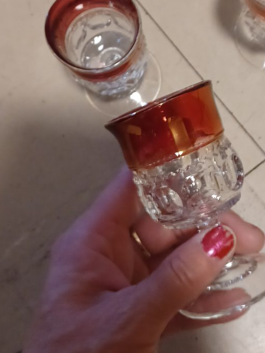 Small Glass with Red Rim thumbnail