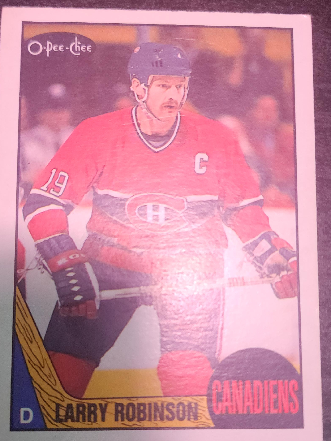 O-Pee-Chee Larry Robinson Canadiens Hockey Card thumbnail