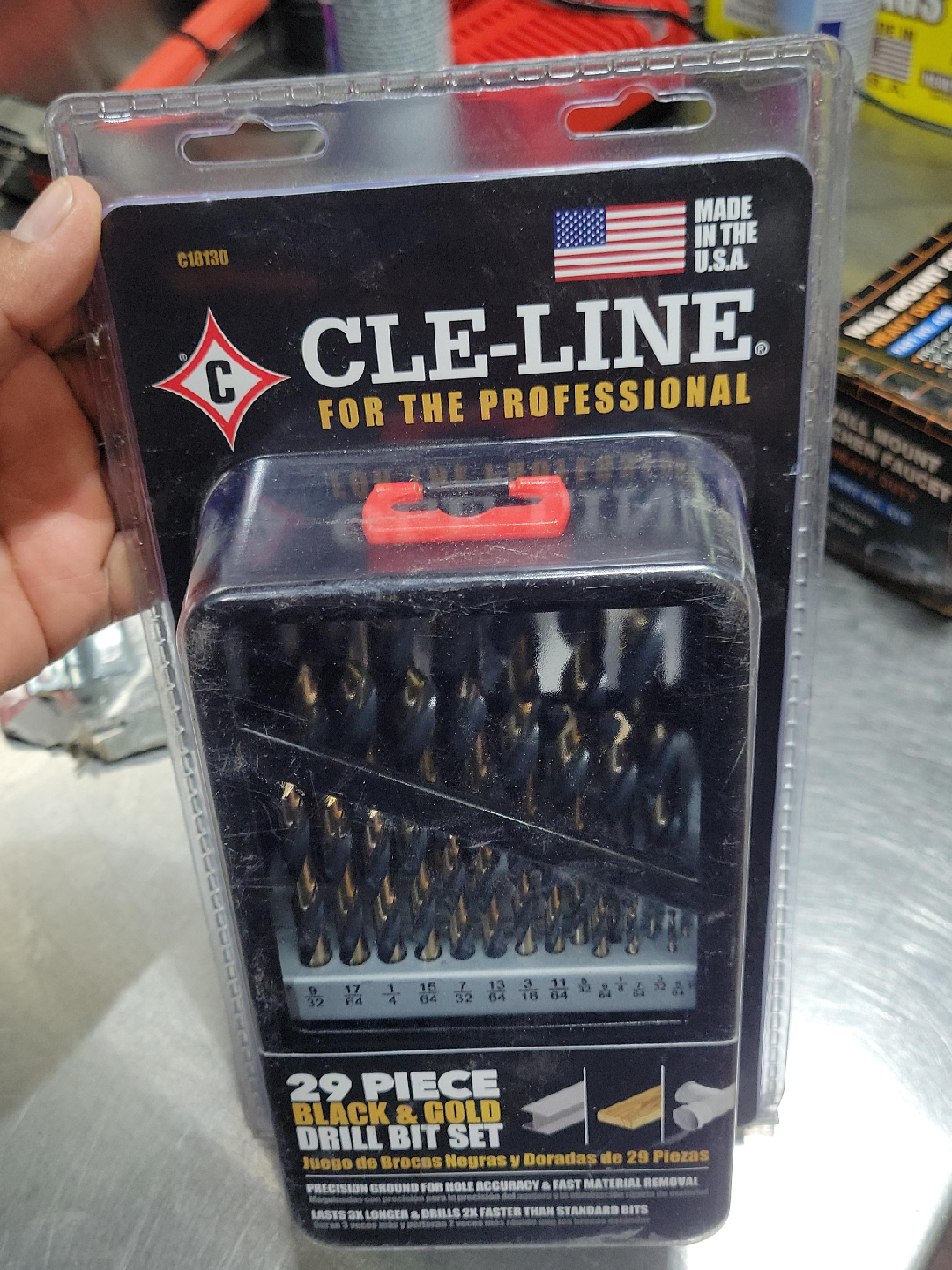 CLE-LINE 29 Piece Black & Gold Drill Bit Set thumbnail