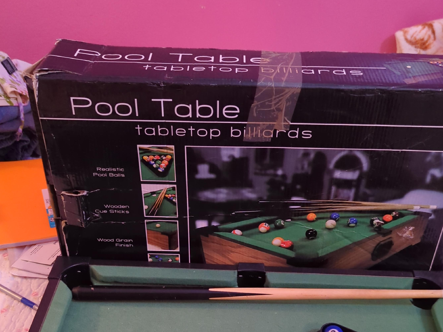 Tabletop Billiards Pool Table thumbnail