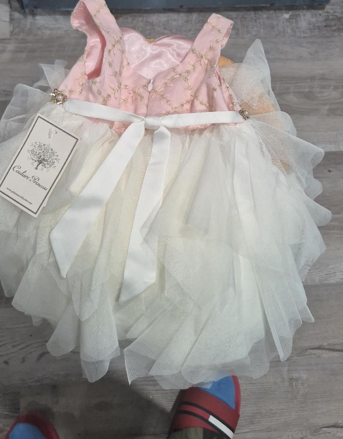Couture Princess Dress - Pink and White thumbnail