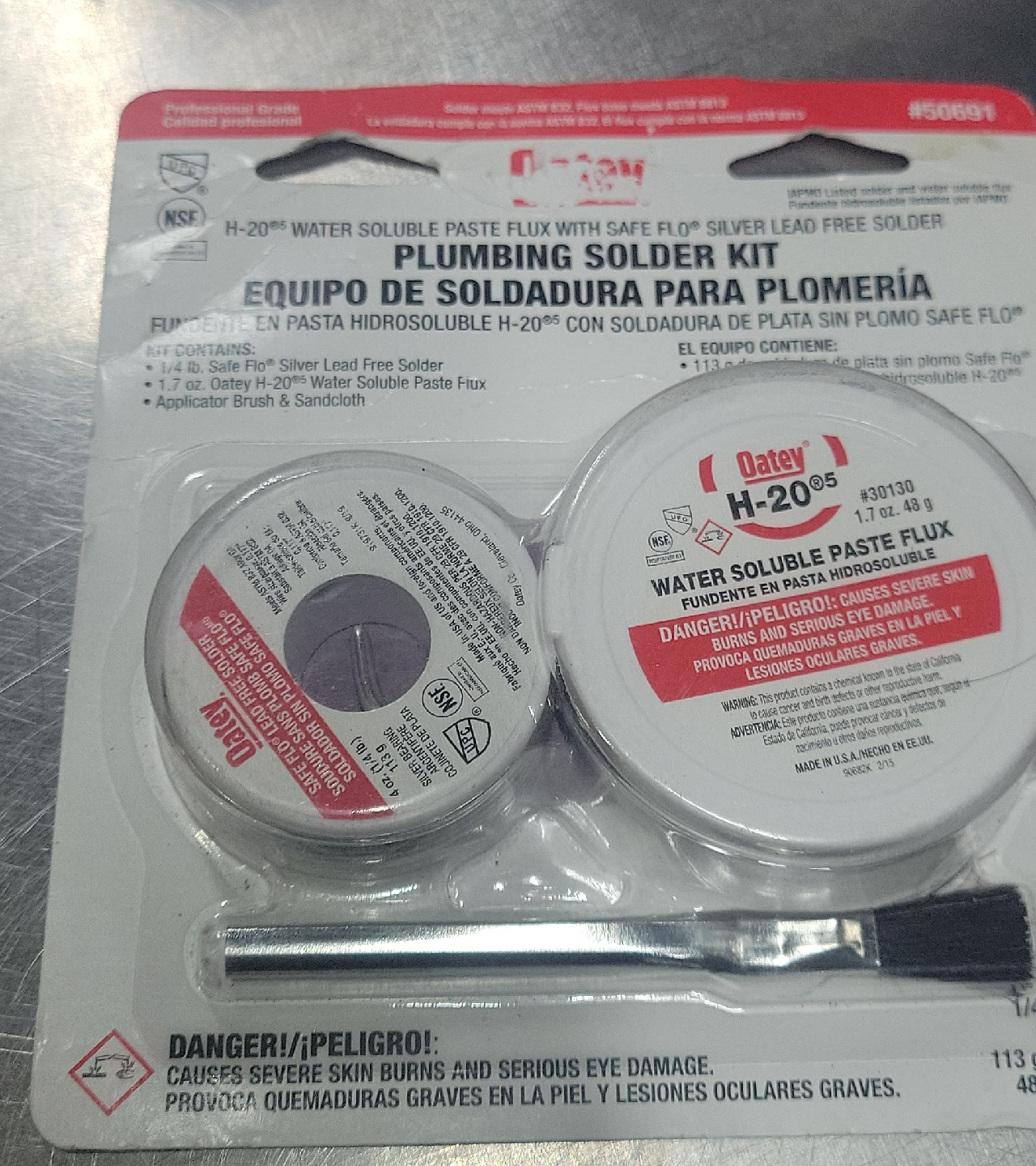 Oatey H-20 Water Soluble Paste Flux Plumbing Solder Kit thumbnail
