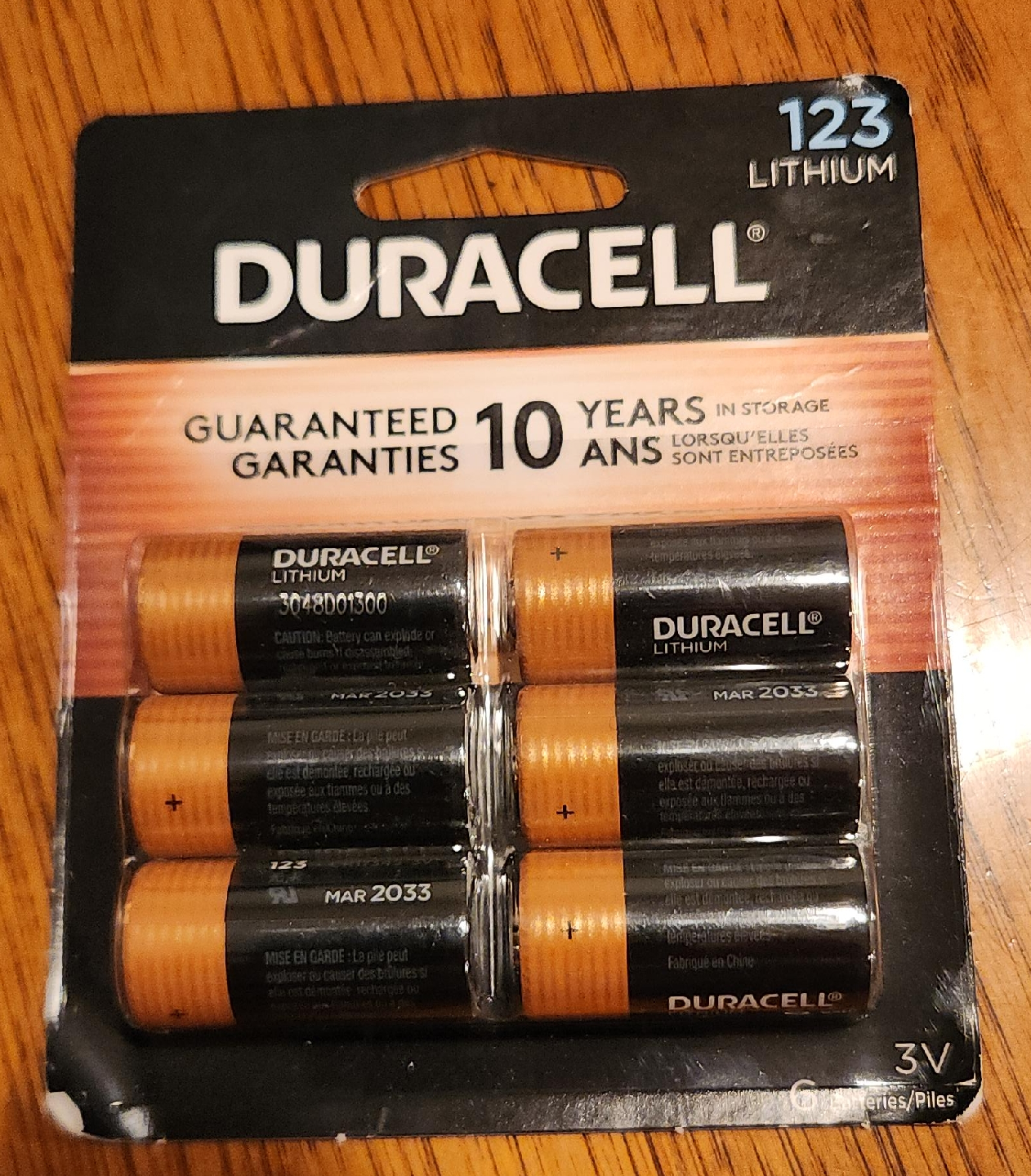 Duracell 123 Lithium 3V Batteries - New! thumbnail