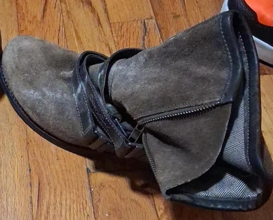 CAT Brown Suede Leather Ankle Boots thumbnail