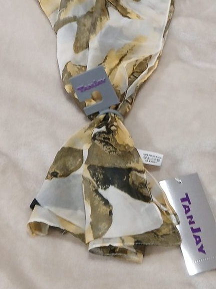 Tan Jay Scarf - New with Tags