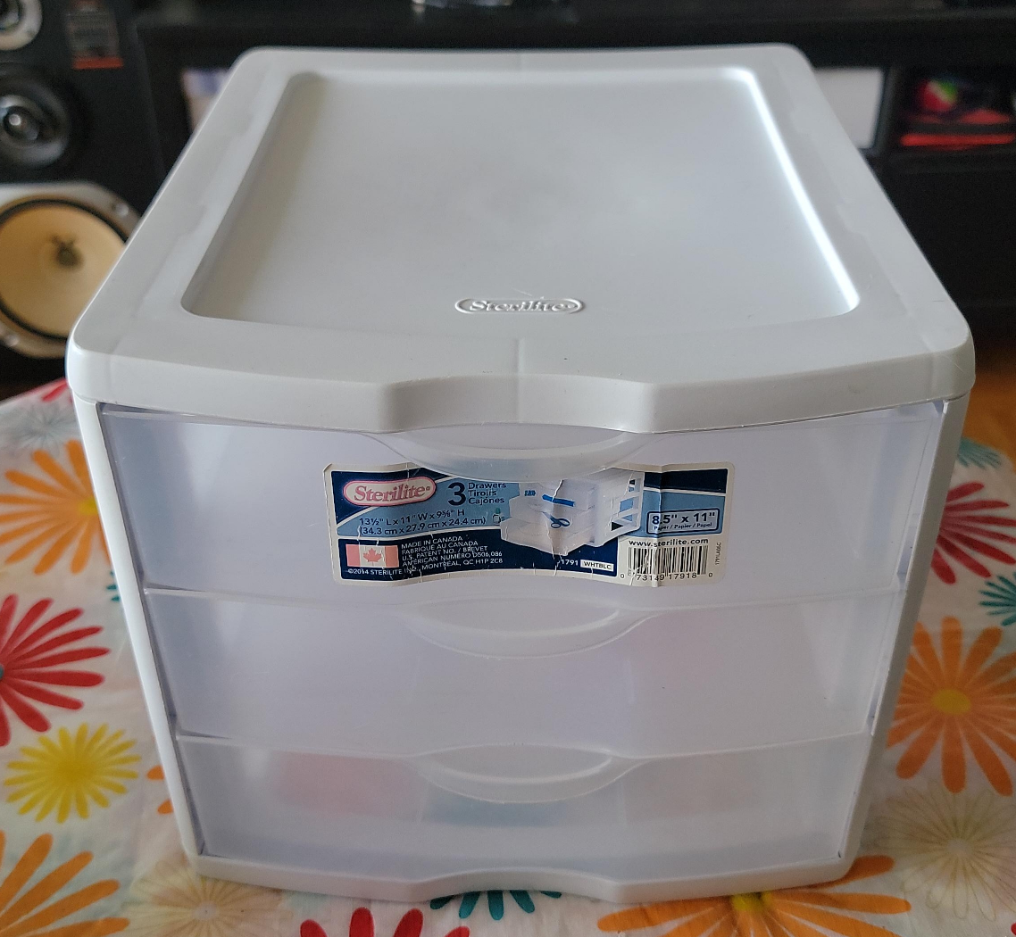 Sterilite 3 Drawer Unit - 13.5" x 11" x 9.5" thumbnail