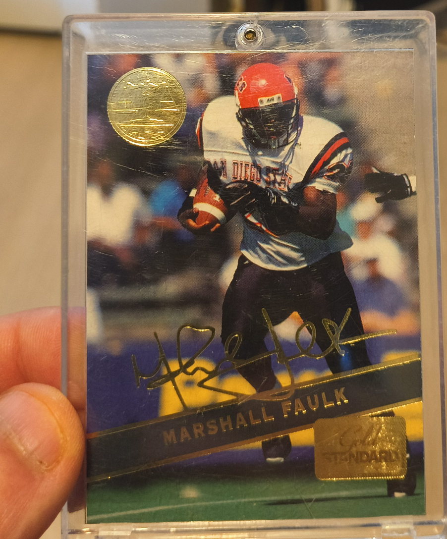 Marshall Faulk Gold Standard Football Card