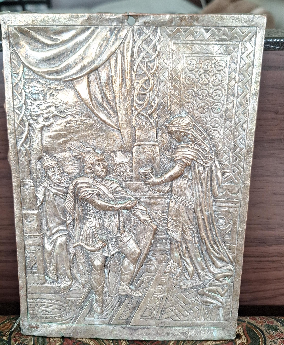 Vintage Metal Wall Art Plaque image indicator(1)