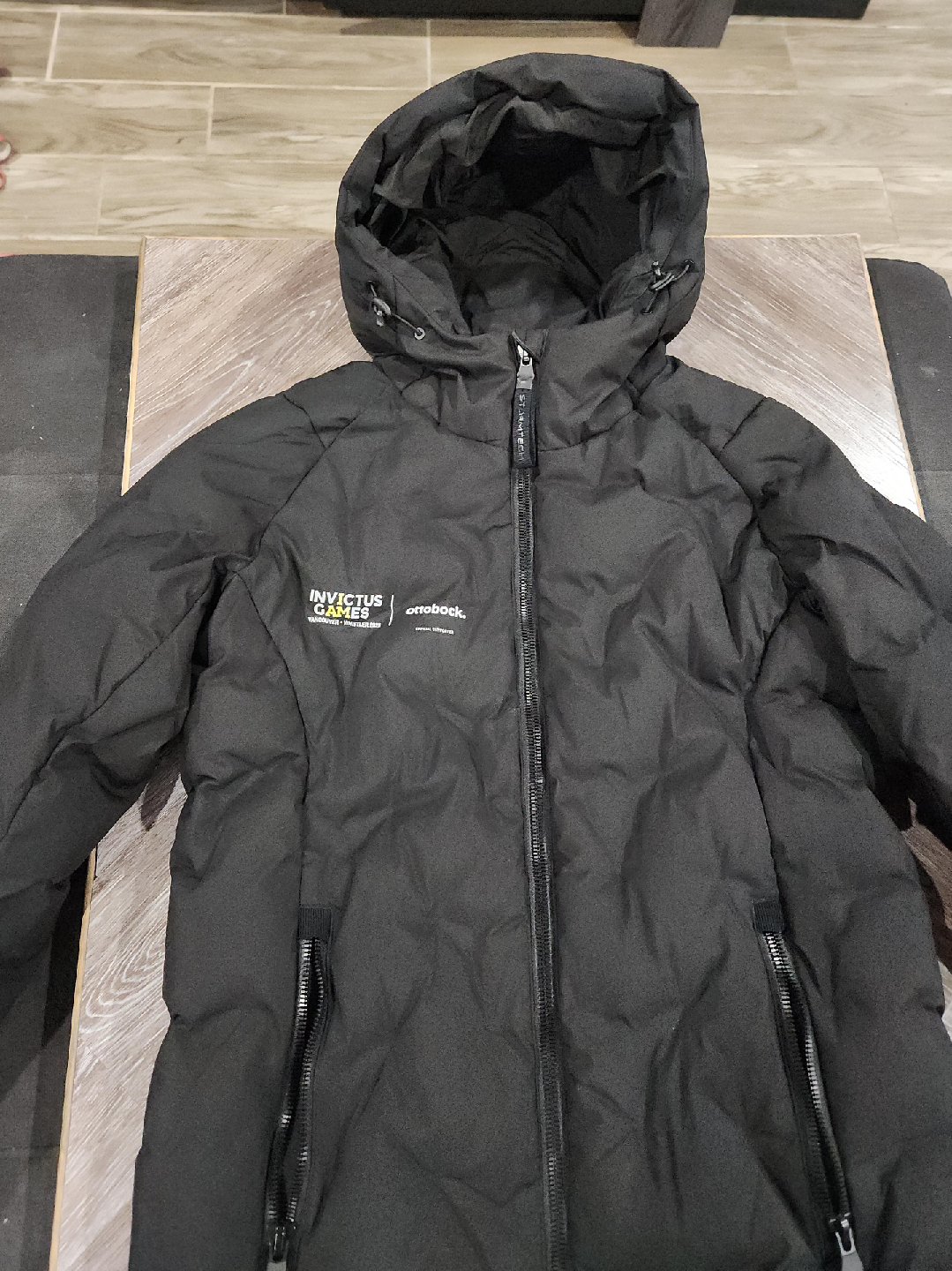 Invictus Games Black Puffer Jacket thumbnail