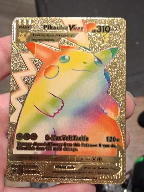 Pikachu VMAX Gold Pokemon Card