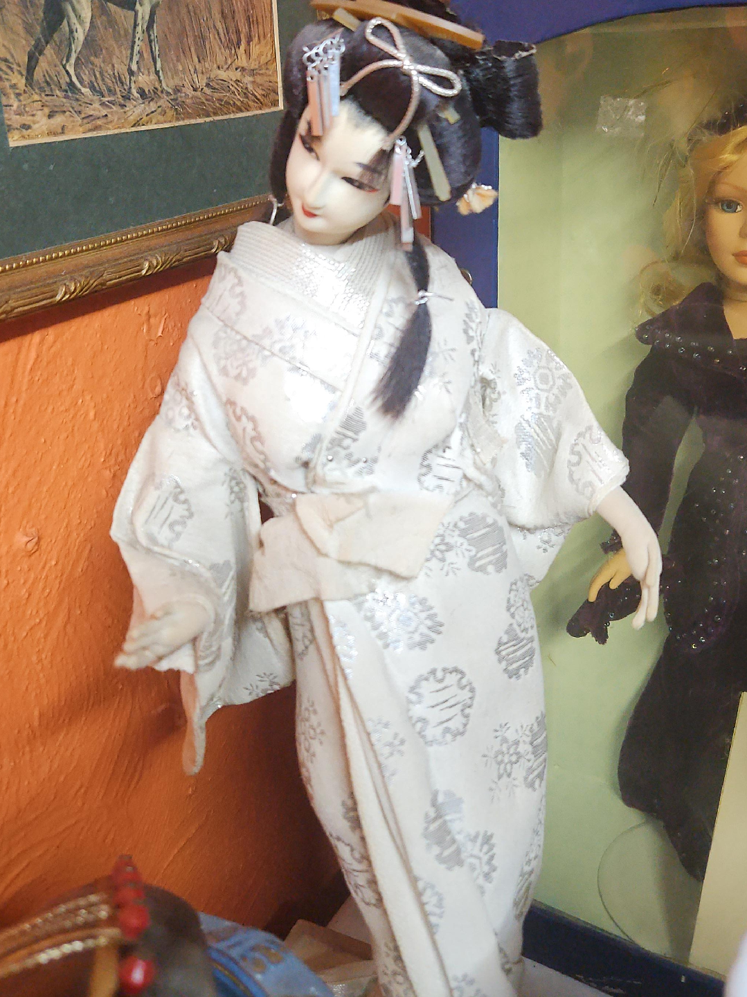 Japanese Geisha Doll in Kimono thumbnail