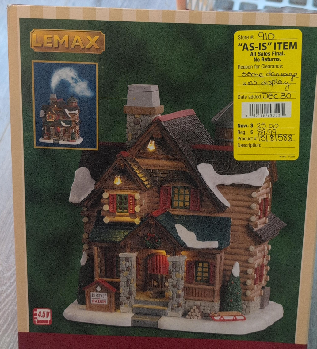 Lemax Chestnut Cabin Village Scene thumbnail