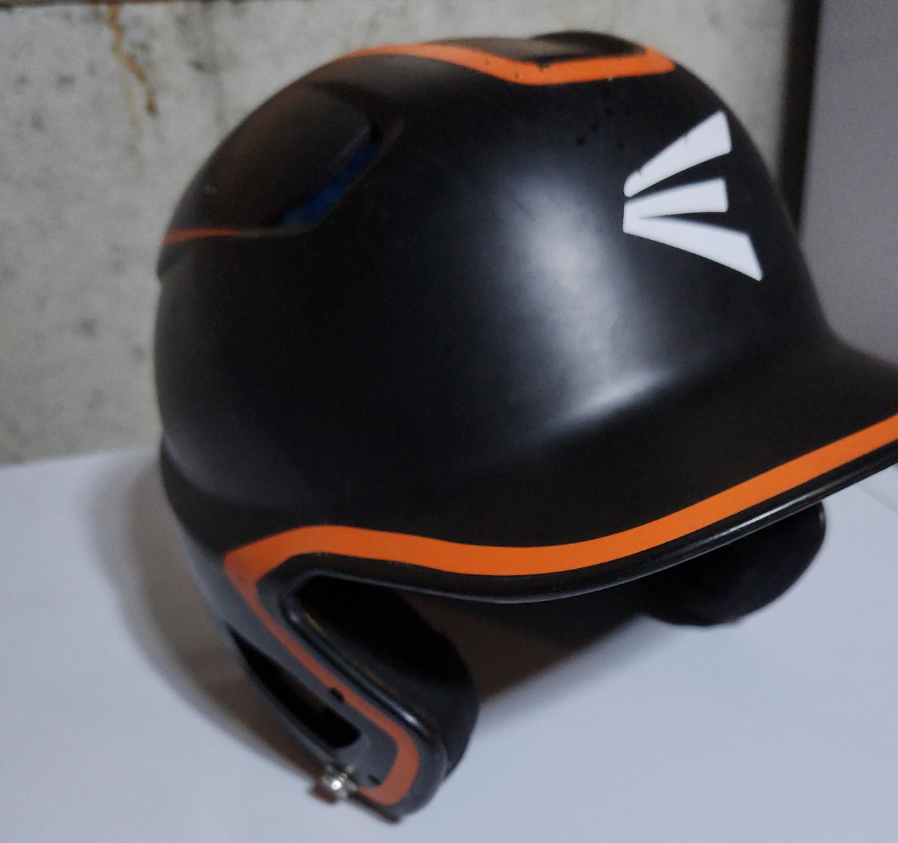 Easton Baseball Helmet - Black & Orange