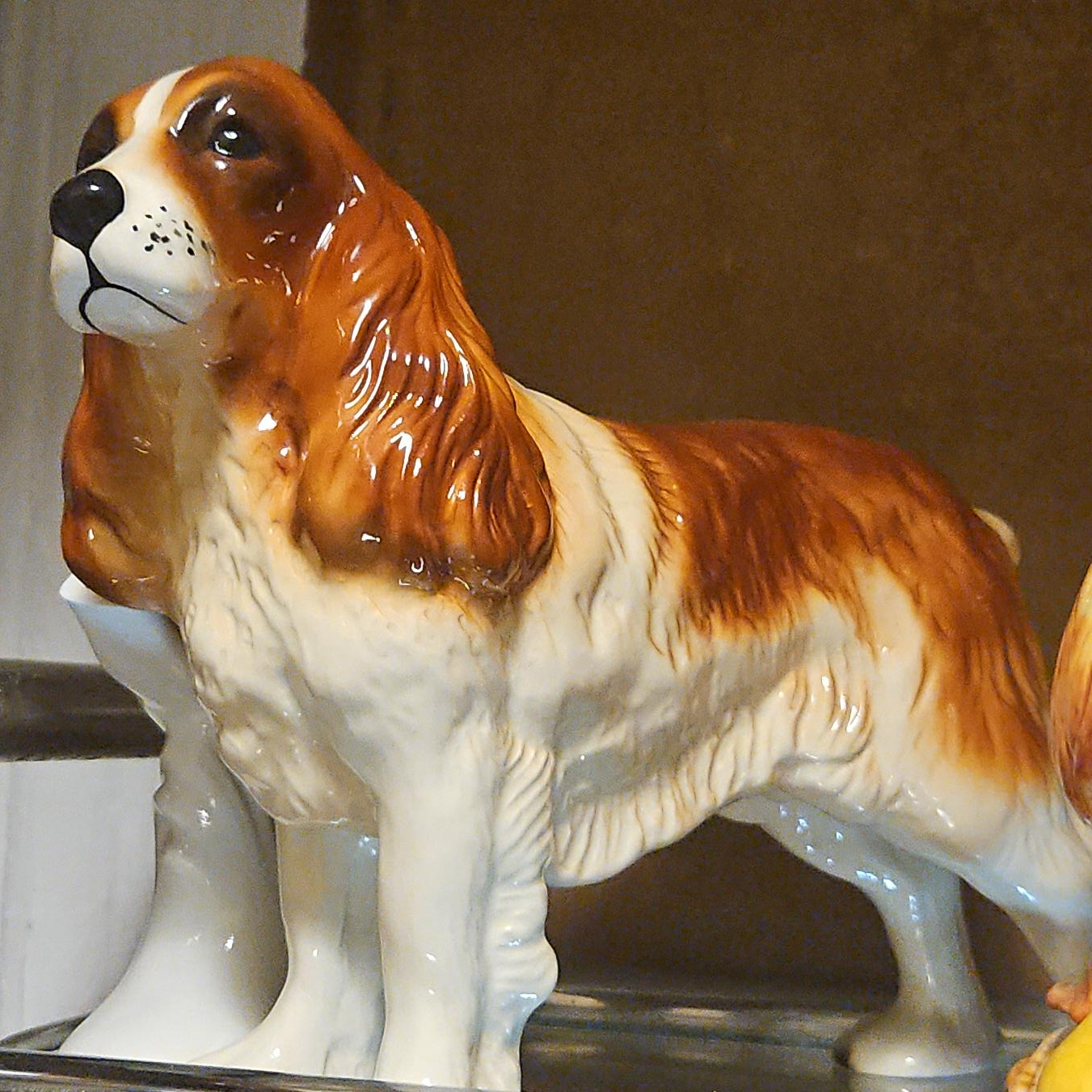 Ceramic Cavalier King Charles Spaniel Statue thumbnail