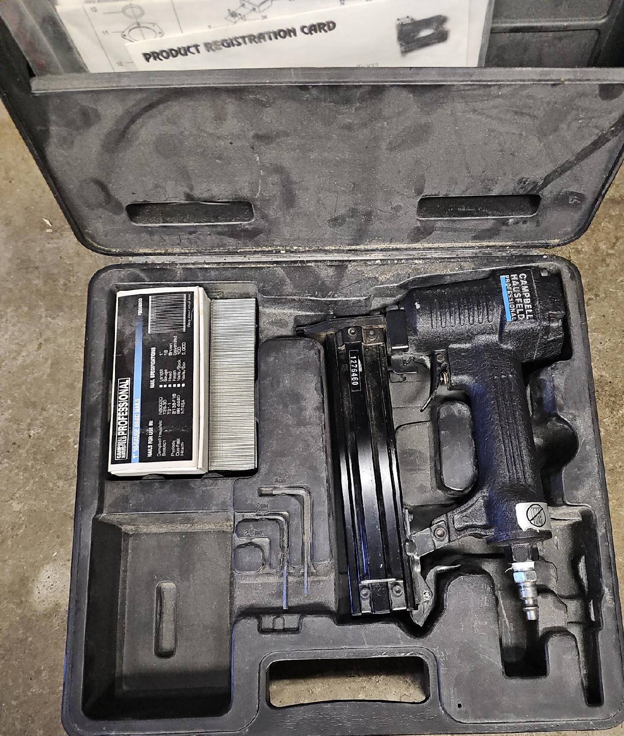 Campbell Hausfeld Professional Brad Nailer with Nails