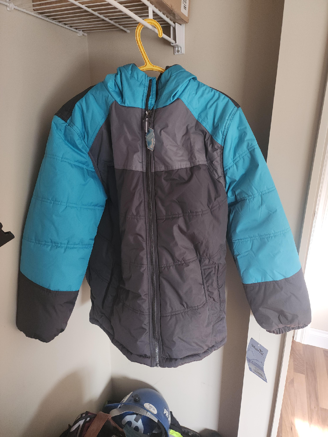 Whaler Trail Puffer Jacket - Blue/Gray thumbnail