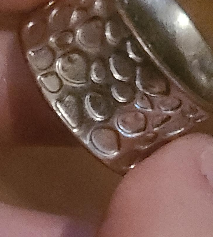 Silver Ring with Textured Design thumbnail
