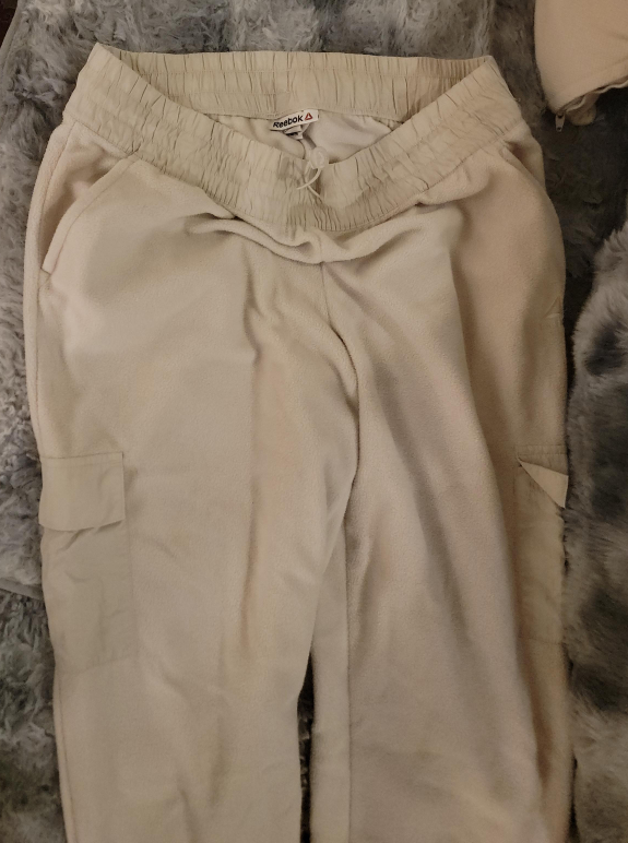 Reebok Beige Fleece Pants thumbnail