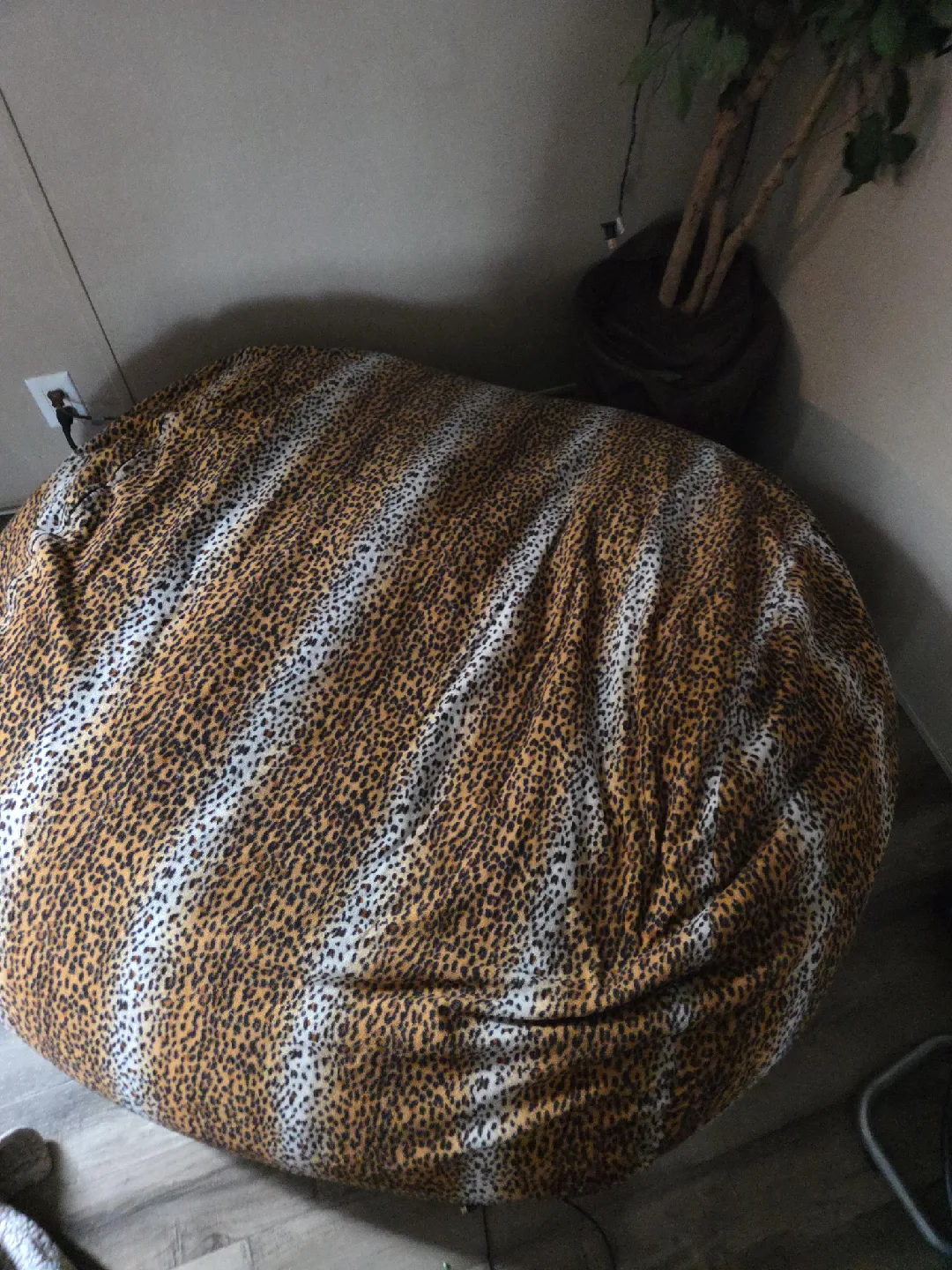 Leopard Print Bean Bag Chair
