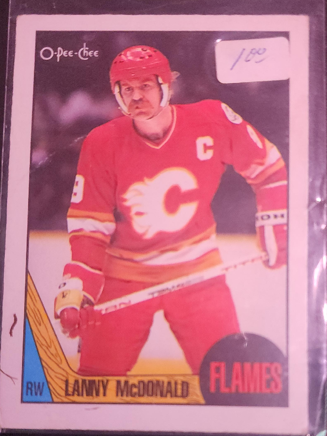 O-Pee-Chee Lanny McDonald Flames Hockey Card thumbnail