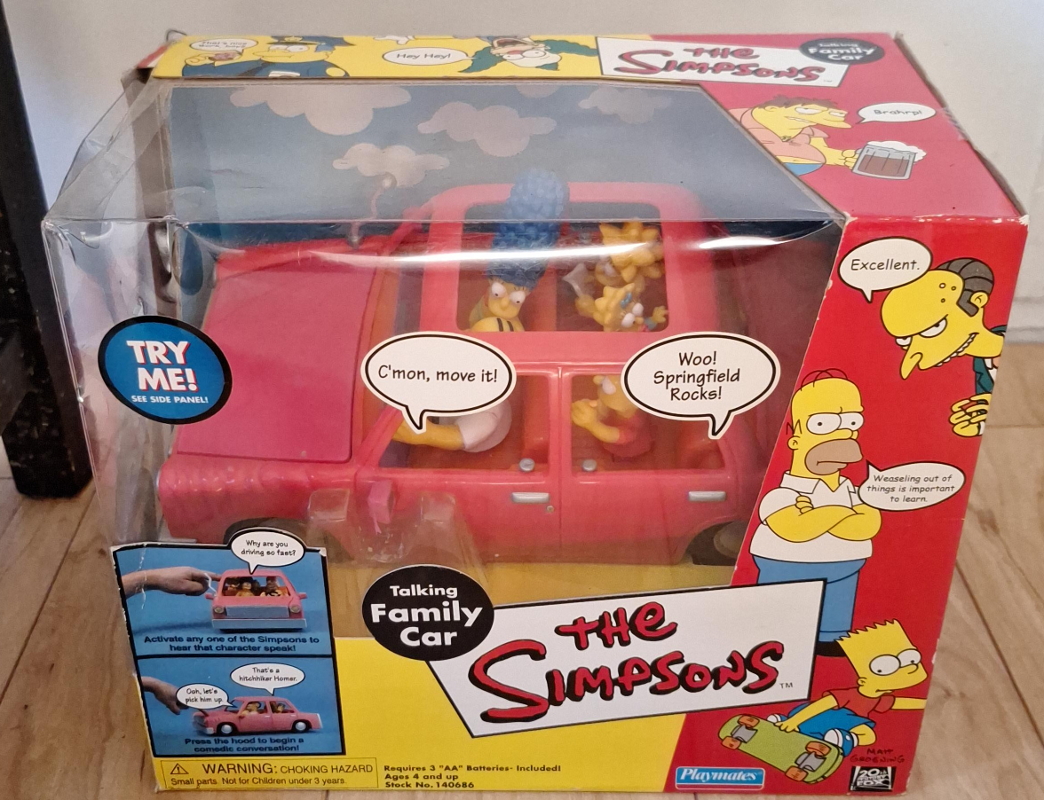 The Simpsons Talking Family Car - opened box thumbnail