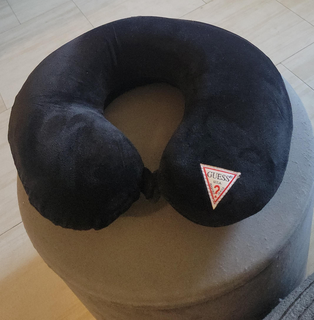 GUESS Black Travel Neck Pillow thumbnail