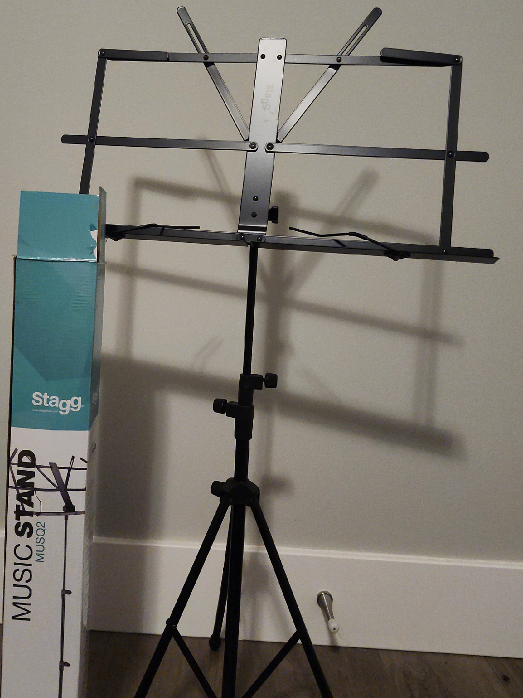 Stagg MUSQ2 Foldable Music Stand w/ Carry Bag