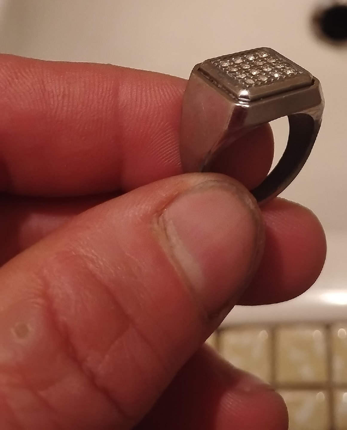 Men's Silver Ring with Gemstones image indicator(1)