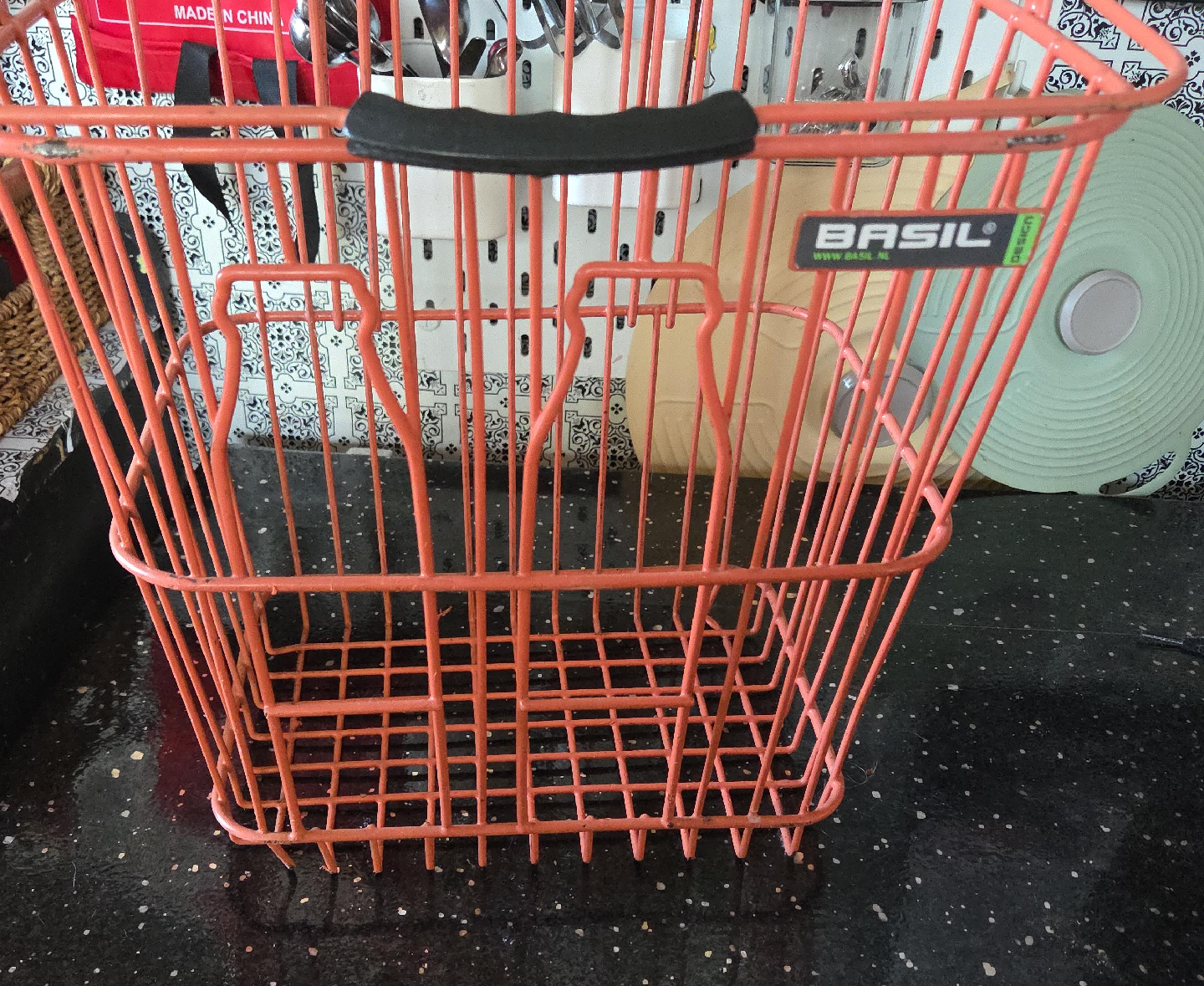 Basil Bicycle Basket - Orange